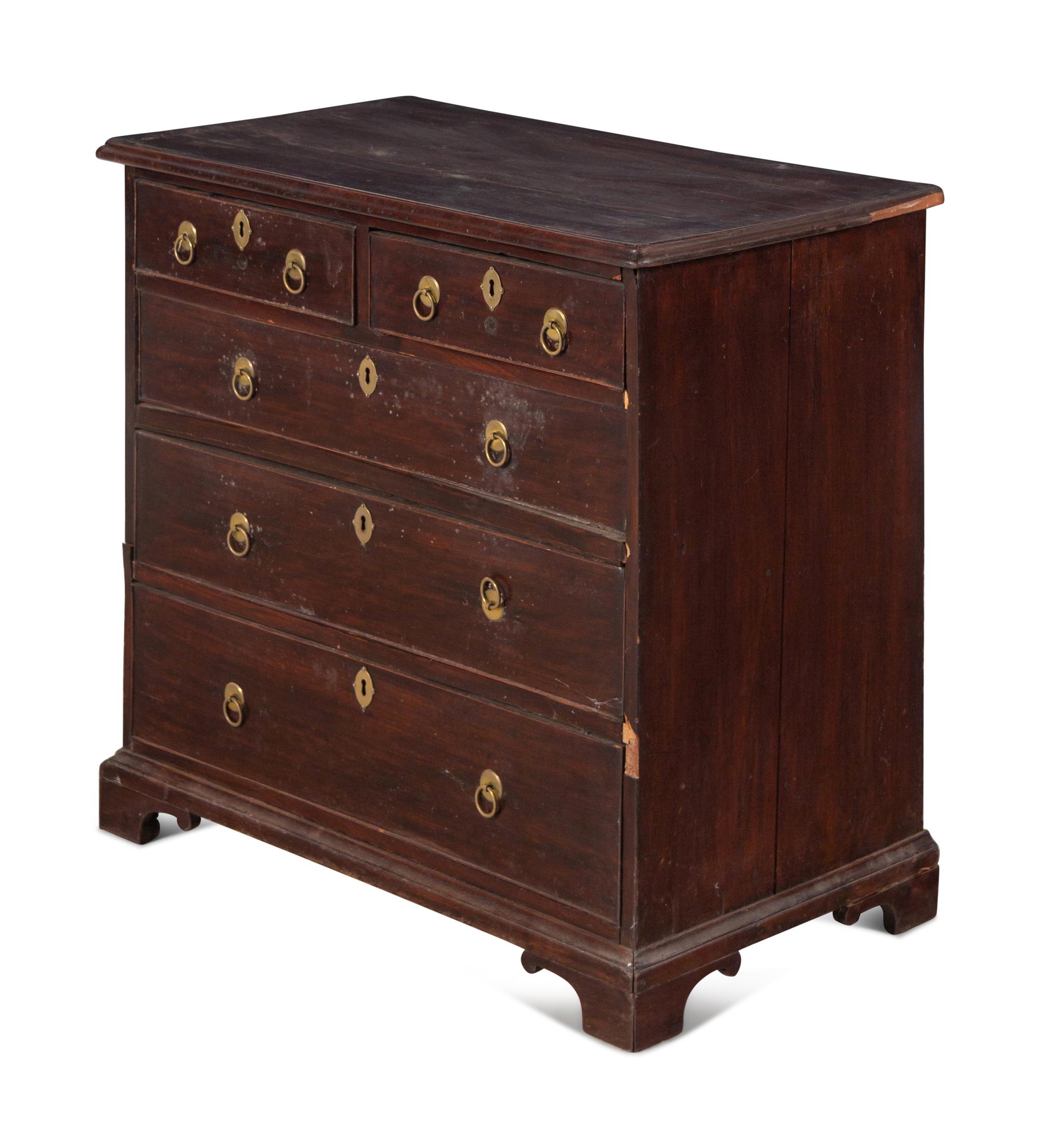 A George III Oak Chest of Drawers