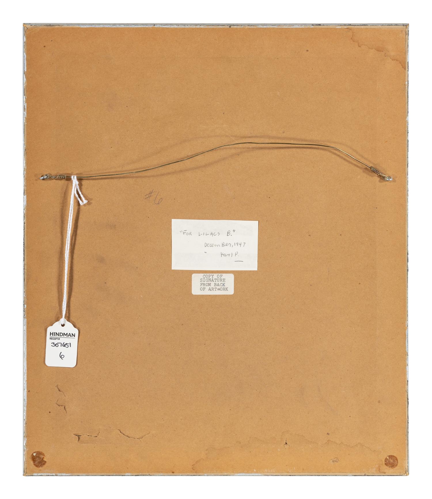 For Lilacs B. , 1947