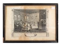 Three Engravings After William Hogarth (English, 1687-1764) and Two Other English Engravings