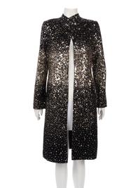 Oscar de la Renta Sequin Embellished Wool Coat, Fall 2006