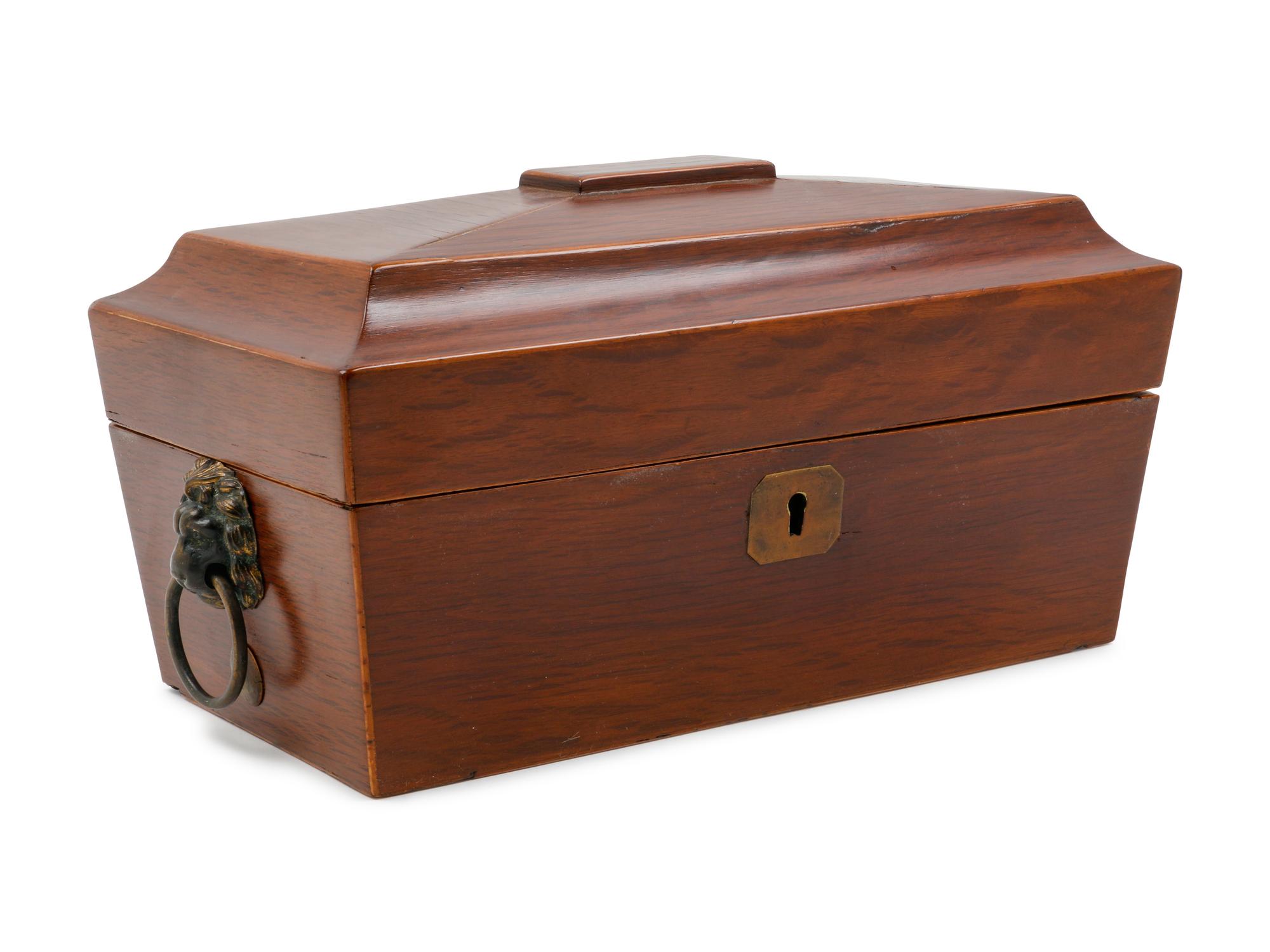 An English Mahogany Tea Caddy