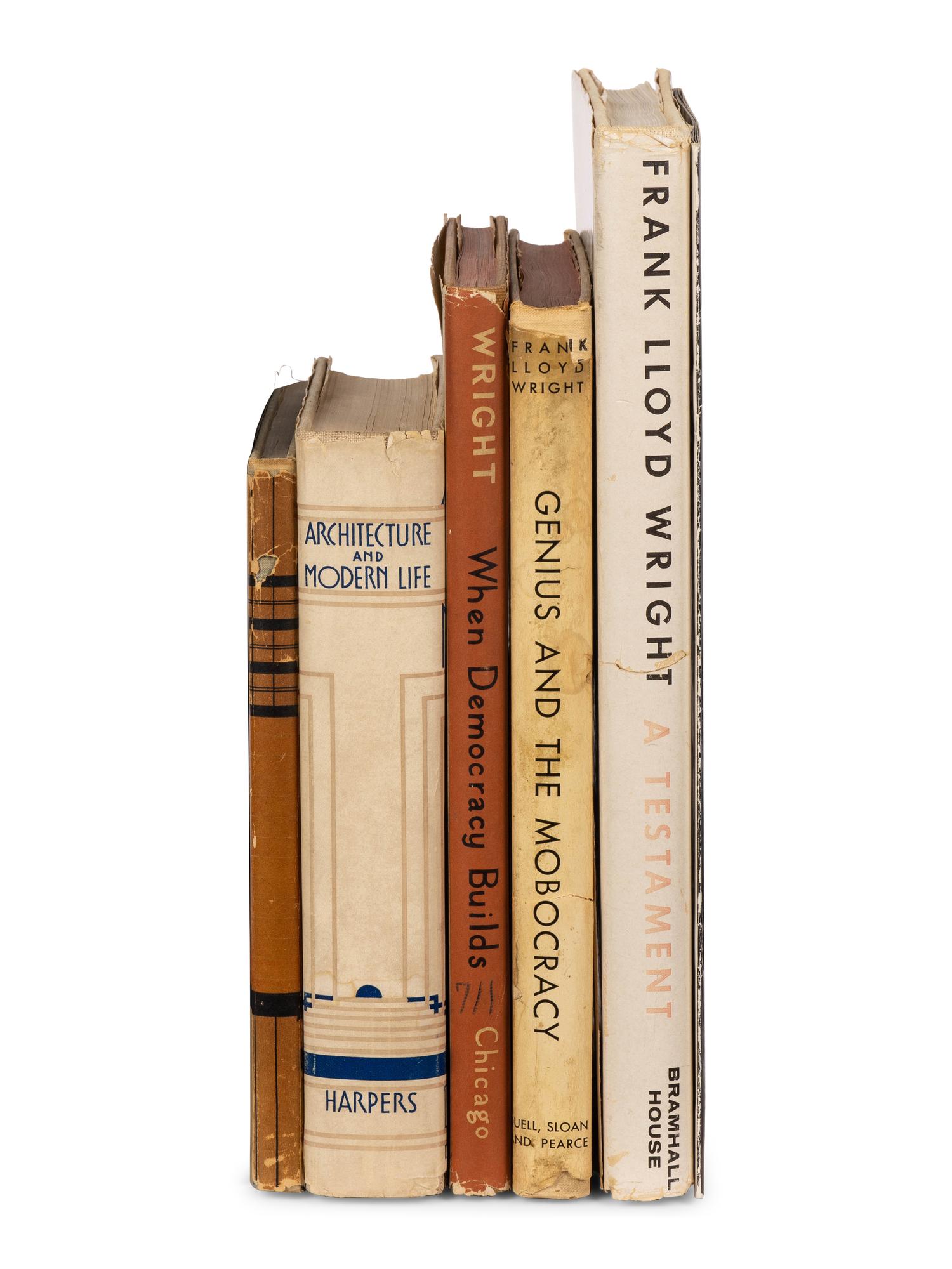 WRIGHT, Frank Lloyd (1867-1959). A group of 10 works, comprising: