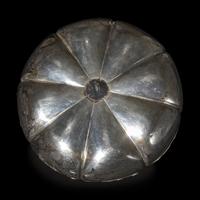 A Large Chinese Silver Sweetmeat Box and Cover, Early 20th Century 民國 銀瓜棱式攢盒