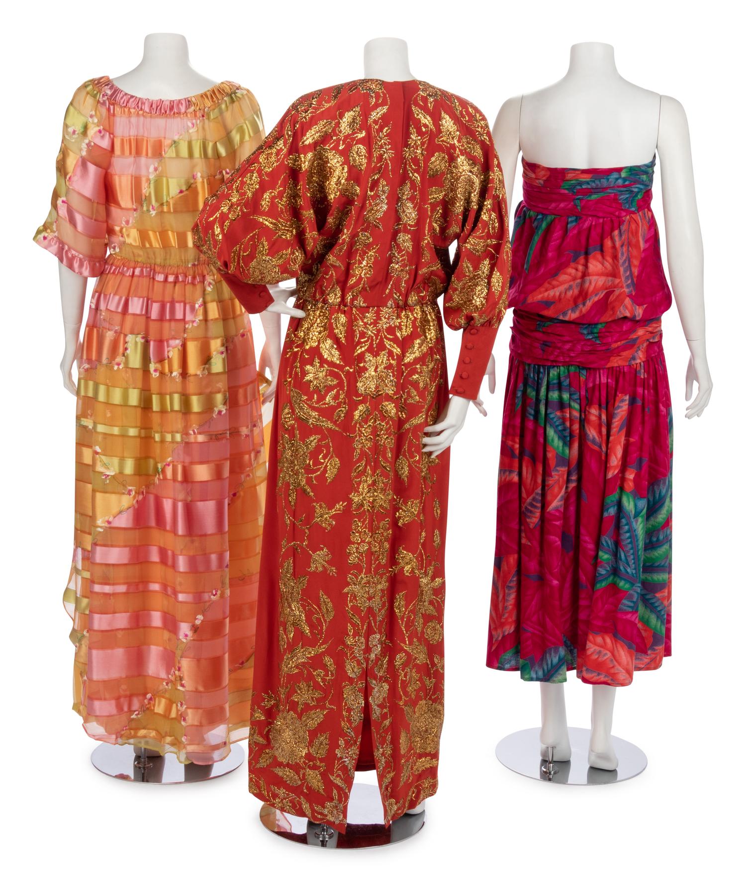 Three Vintage Party Dresses, 1980s