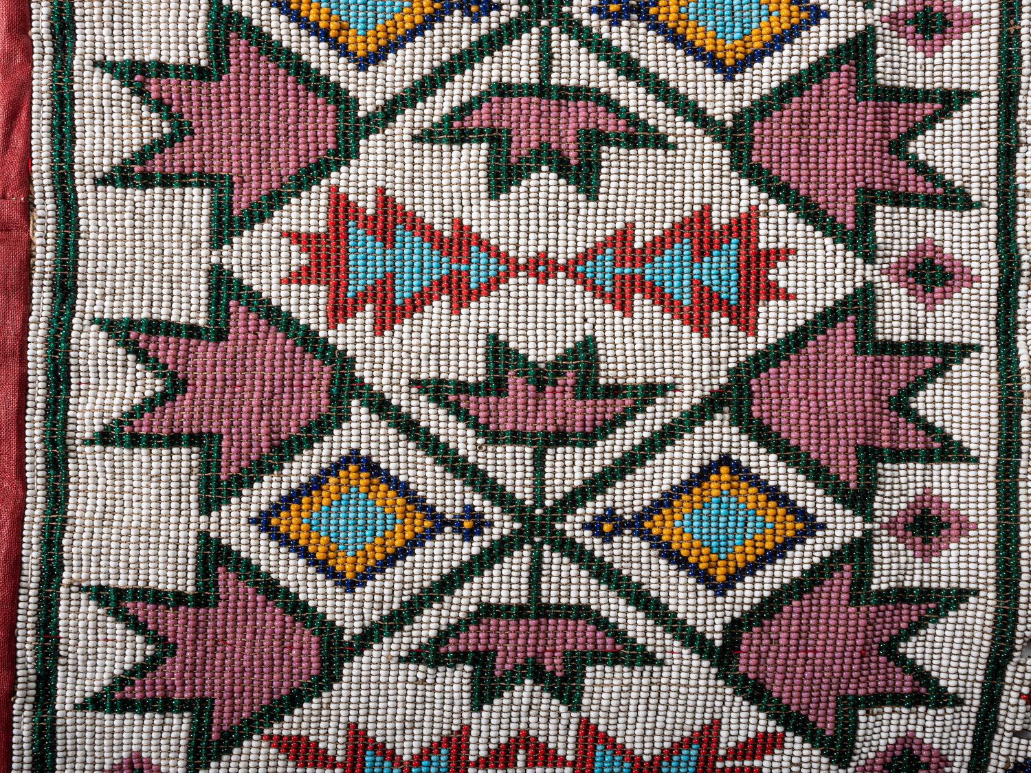 Ho Chunk Loom-Beaded Bandolier Bag