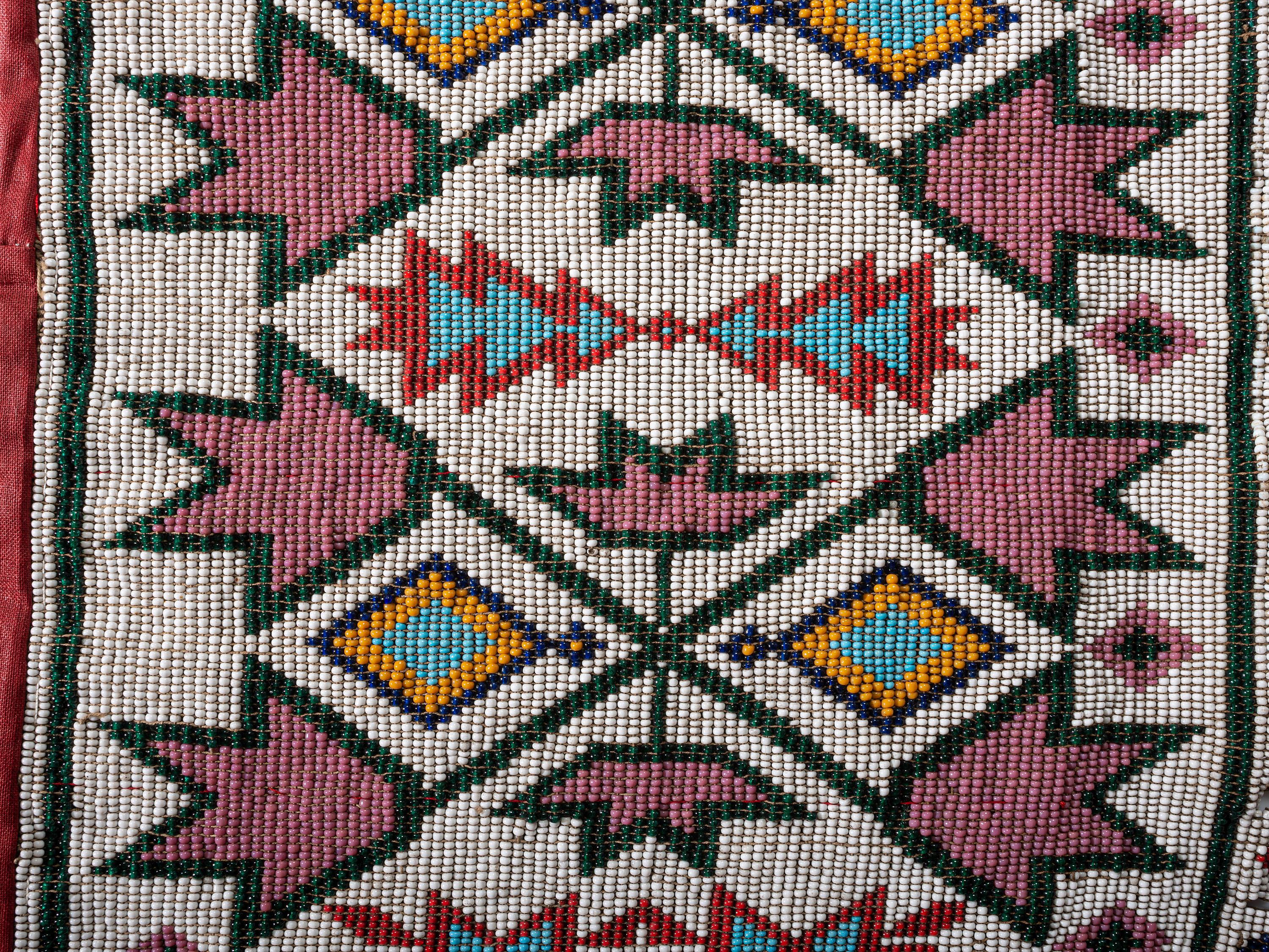 Ho Chunk Loom-Beaded Bandolier Bag