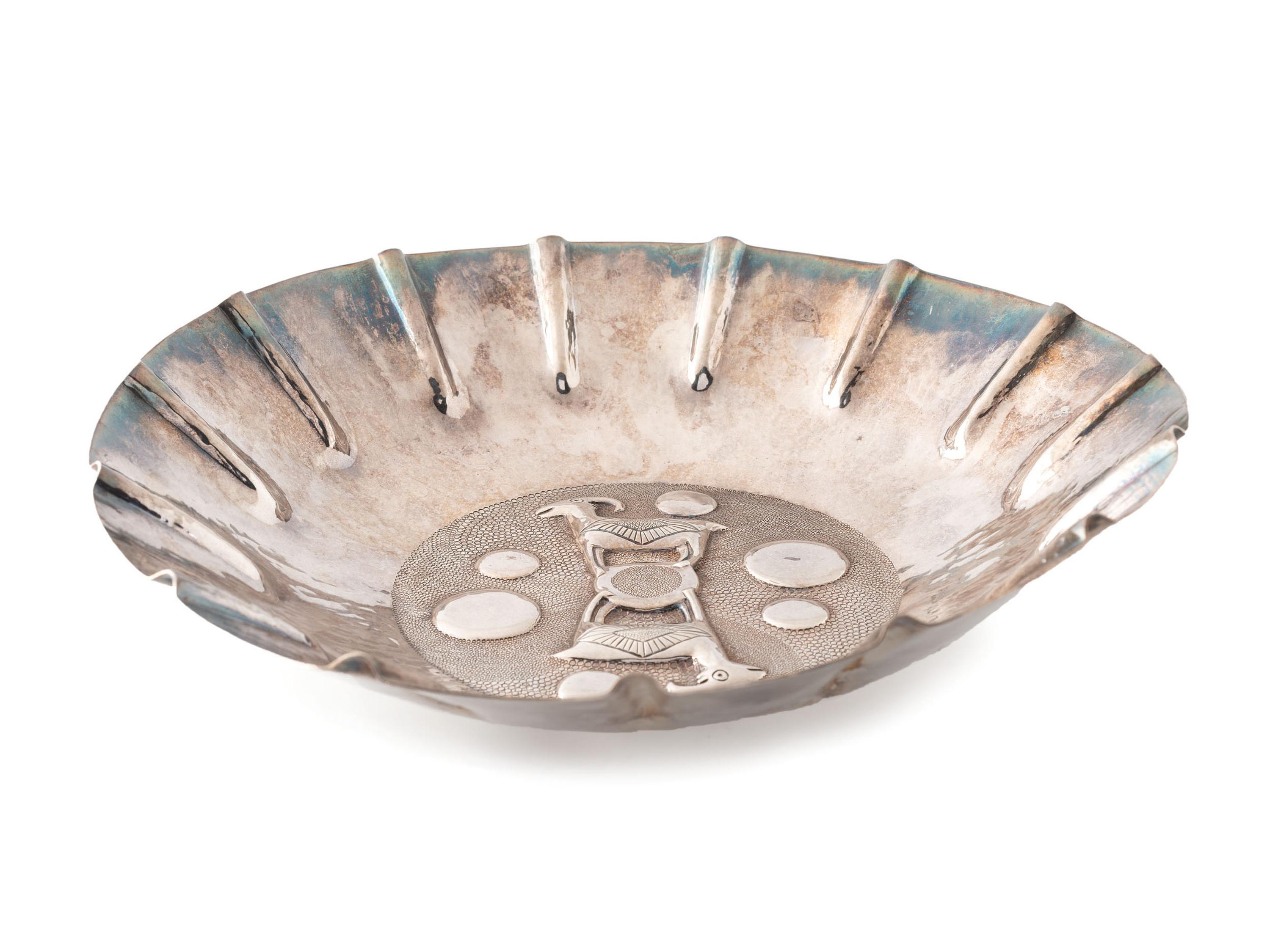 Southwestern-style Silver Bowl
