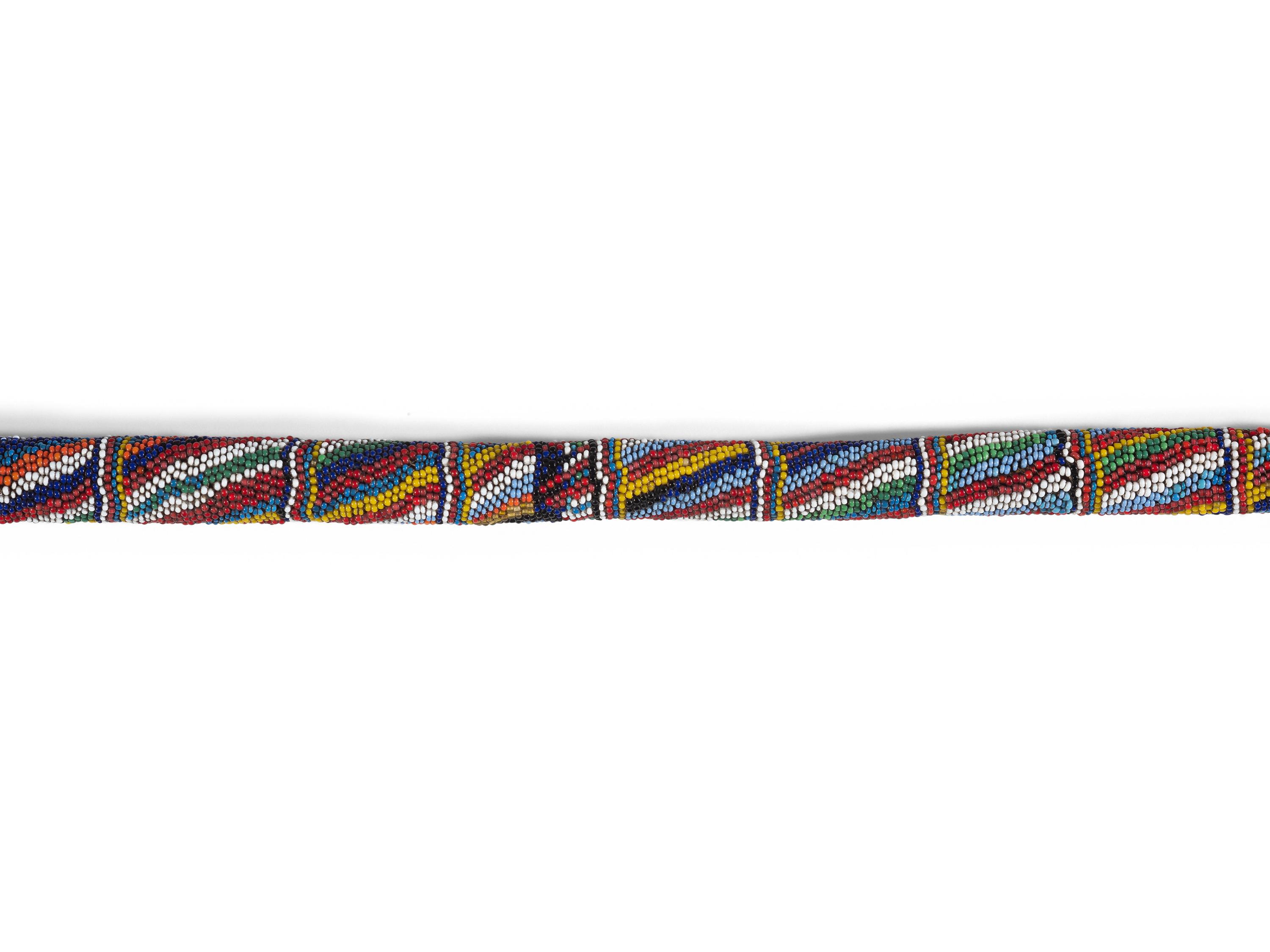 Apache Beaded Wood Quirt