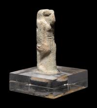 An Egyptian Faience Ushabti and a Faience Khnum
