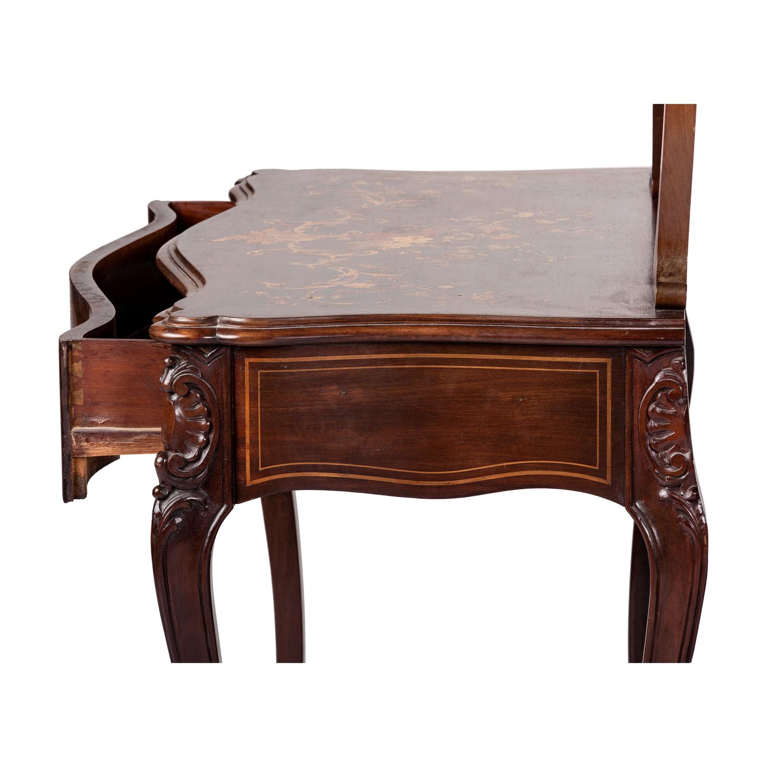 An Aesthetic Movement Mahogany, Inlay and Mother of Pearl Bedroom Set from Katherine Graham's Estate