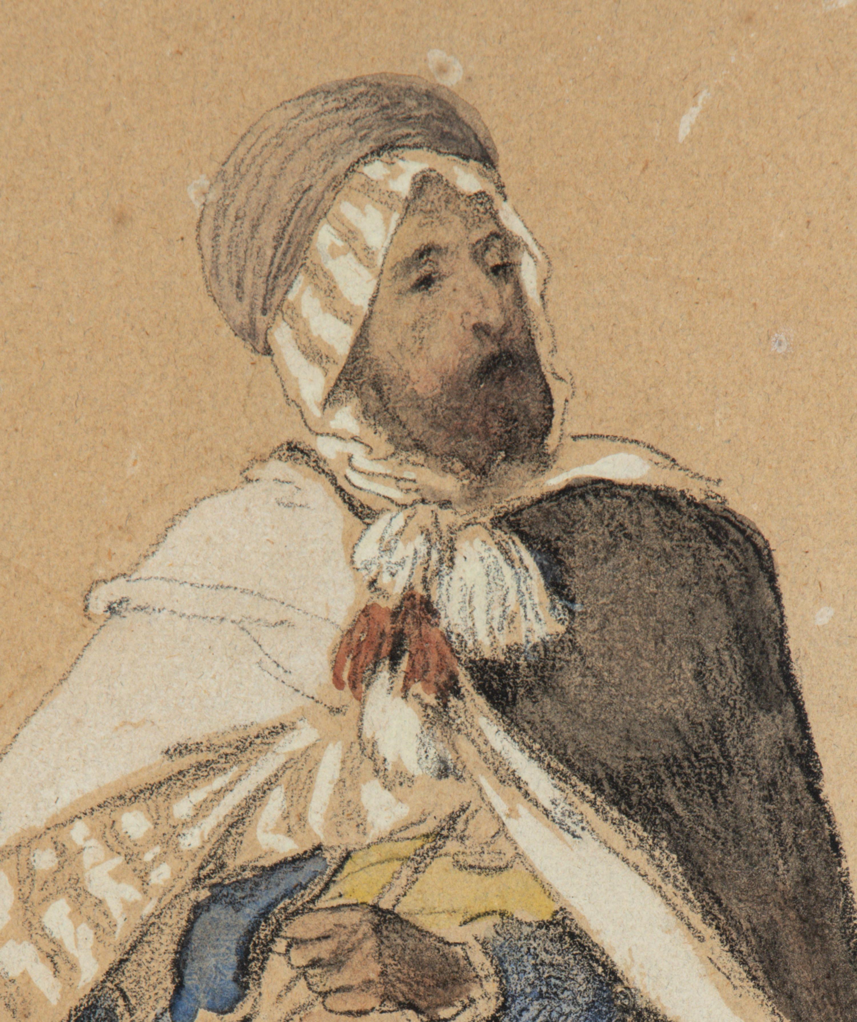 Eugène Fromentin (French, 1820-1876) — Arabe à Cheval