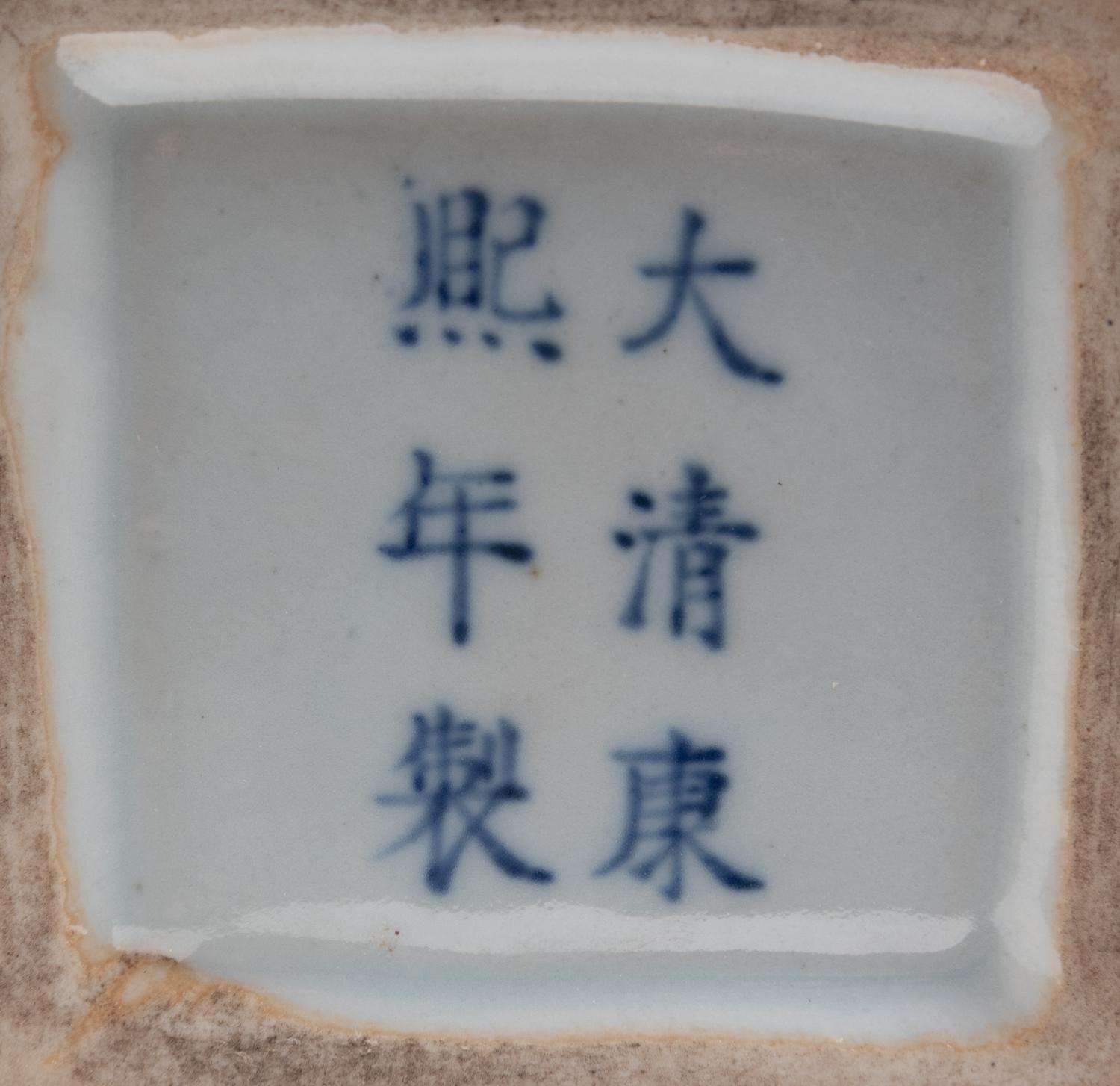 A Pair of Chinese Famille Noir Porcelain Vases