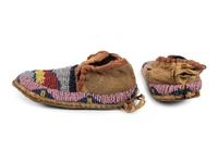 Toddler's Beaded Hide Moccasins