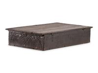 A Pilgrim Century Carved Oak Document Box