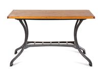 An Industrial Style Steel and Wood Table