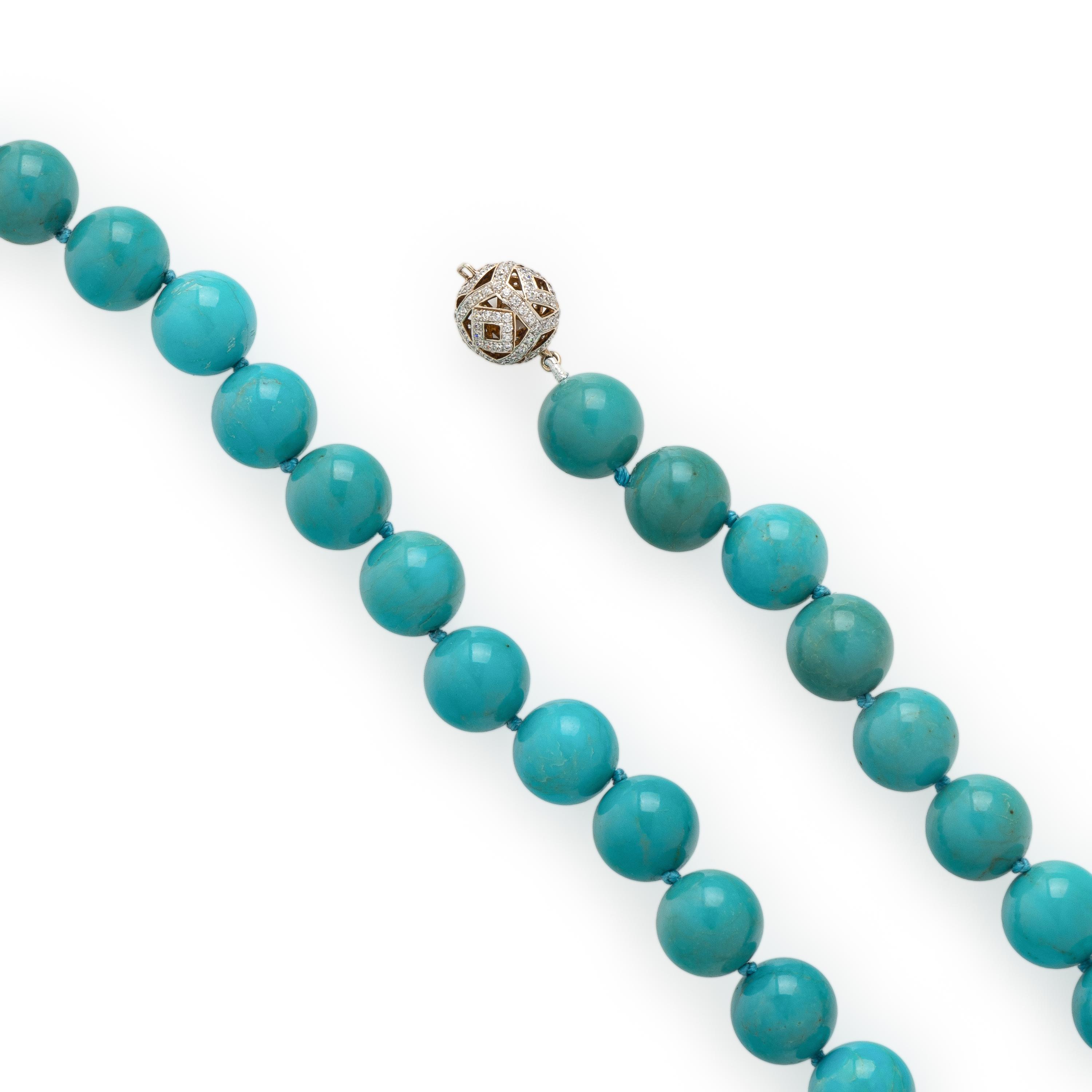 Turquoise Bead Necklace