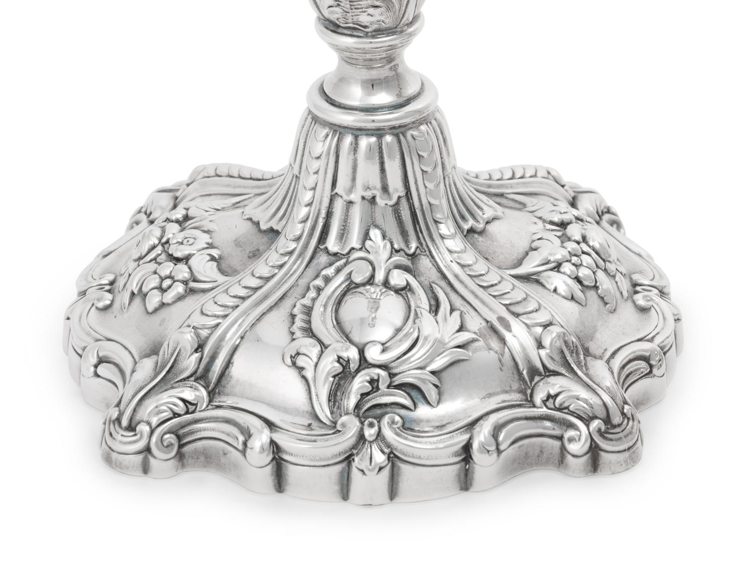 A Pair of Silver Candlesticks