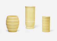 Three Wedgwood Keith Murray Designed Vases, UK, 1930s