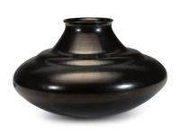 Carved Blackware Pottery Jar