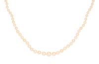 NATURAL PEARL AND DIAMOND NECKLACE