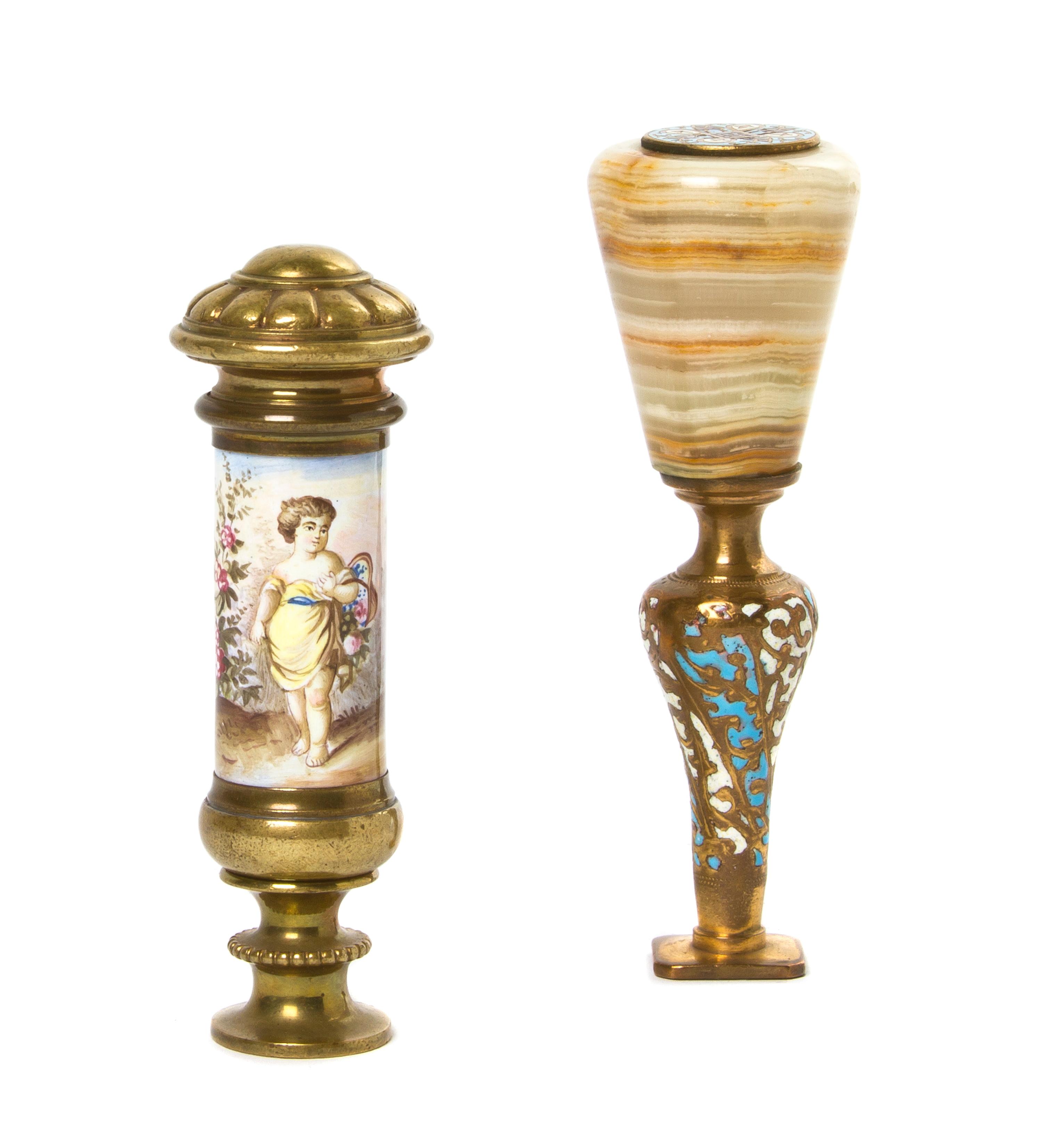 Two Continental Seals, Height of first 3 1/8 inches.