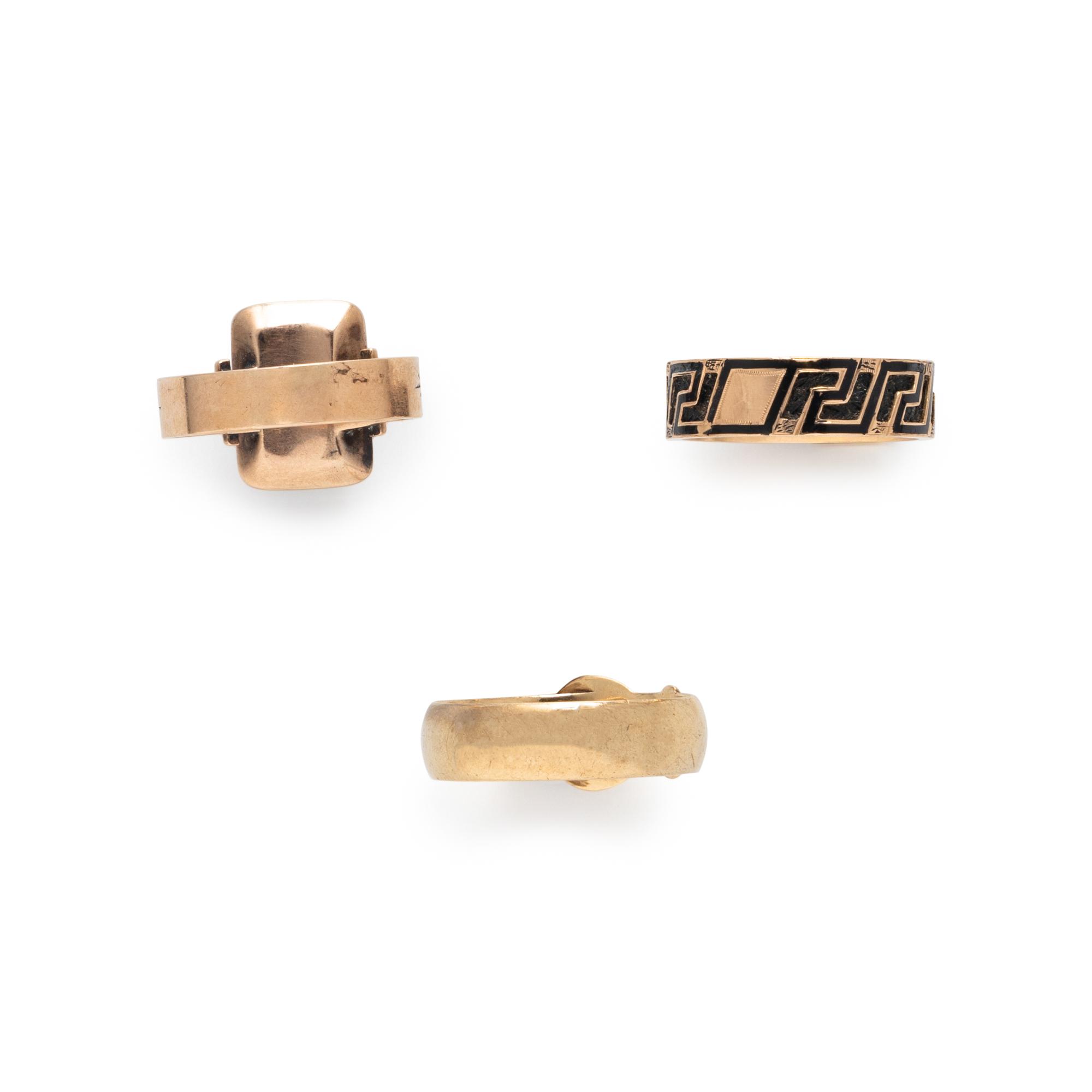 VICTORIAN, COLLECTION OF RINGS
