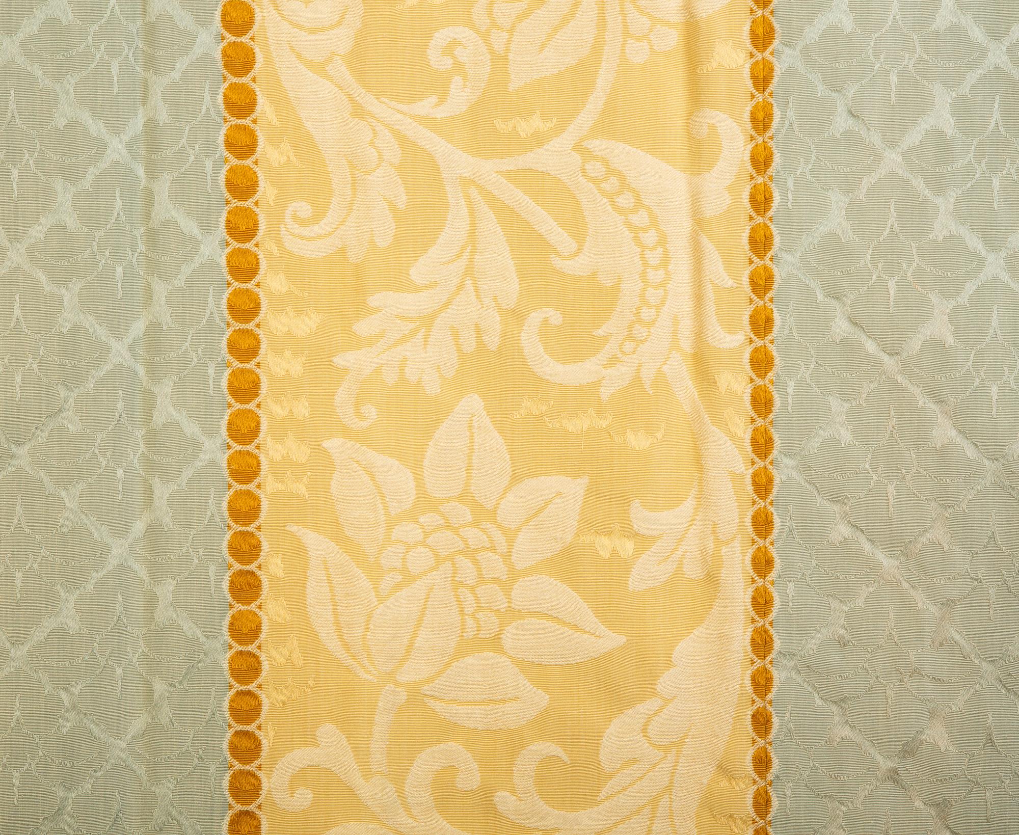 Two Scalamandré Silk Drapery Panels