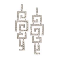White Gold and Diamond Pendant Earrings