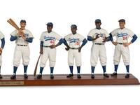 A 1955 Brooklyn Dodgers Danbury Mint Figure Display
