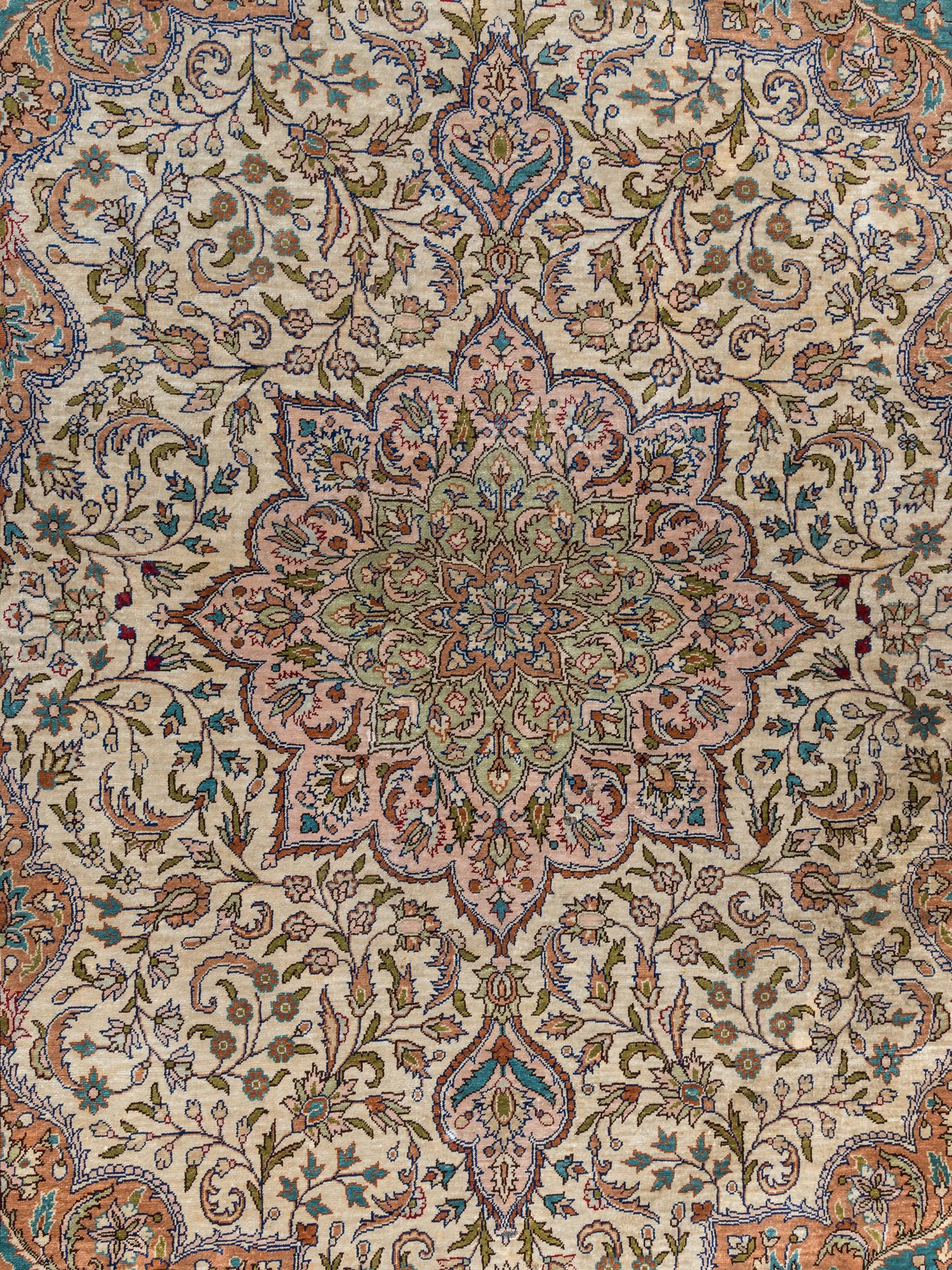 A Hereke Silk Rug