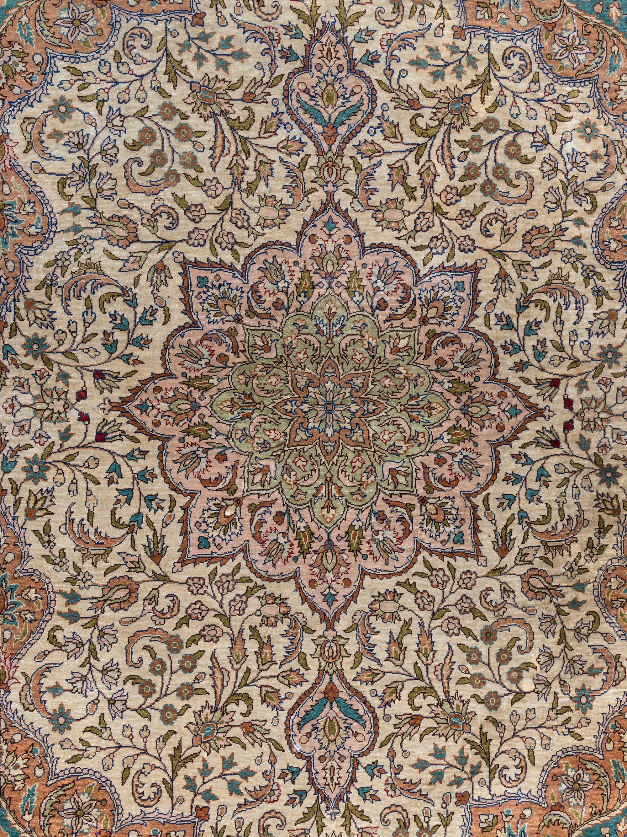 A Hereke Silk Rug