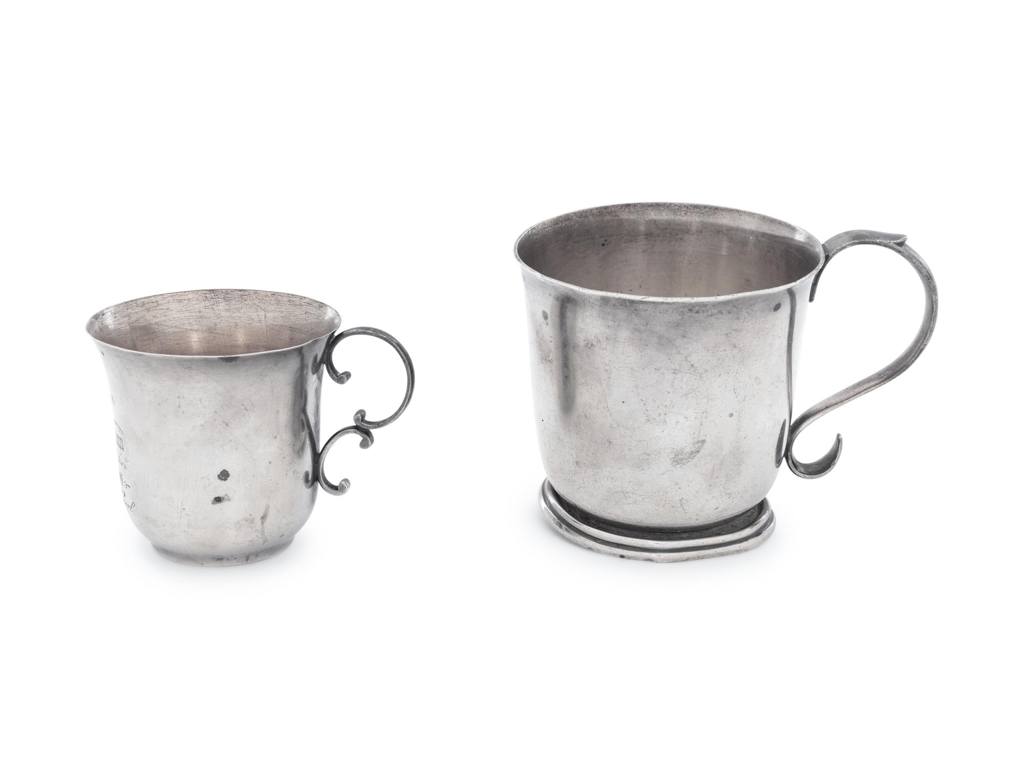 Two American Silver Children's Mugs