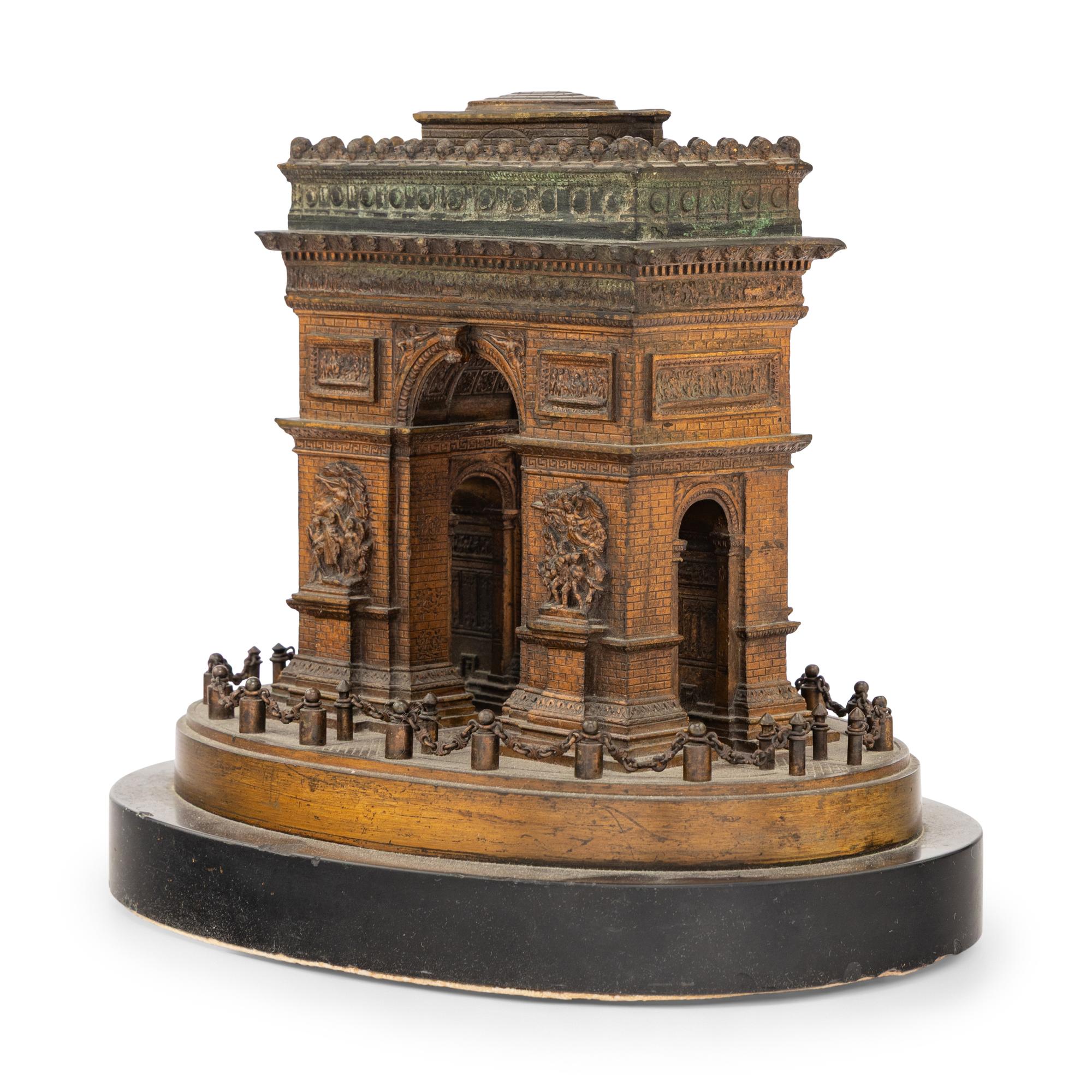 A Grand Tour Patinated Bronze Arc de Triomphe