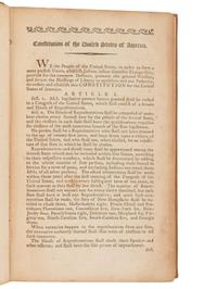 [US CONGRESS]. Acts Passed at the First Session of the Congress of the United States of America, Begun and Held at the City of New-York, on Wednesday the Fourth of March, in the Year M,DCC,LXXXIX . [ With: ] Acts of the Fifth Congress, 1797.