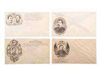 [McCLELLAN, George B. (1826-1885)]. A group of covers, pamphlets, a ballot, and broadsheet related to General McClellan's 1864 presidential campaign.
