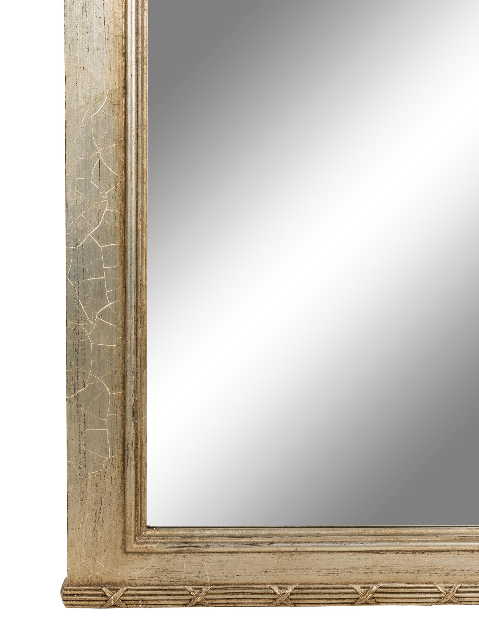 An Empire Style Silvered Wood Mirror