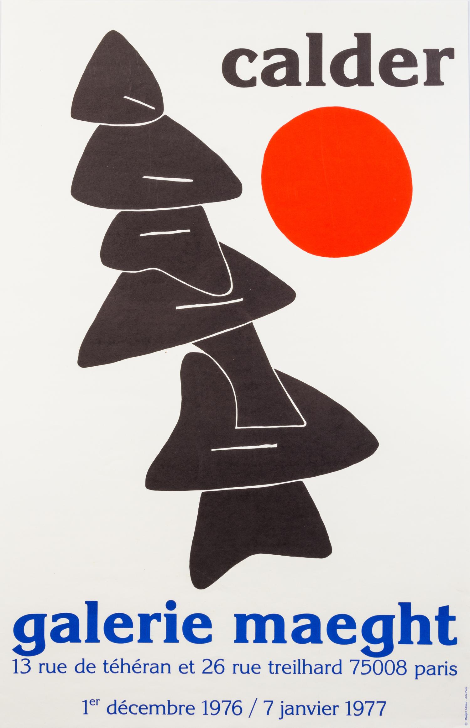 After Alexander Calder, (American, 1898-1976), Galerie Maeght, 1976