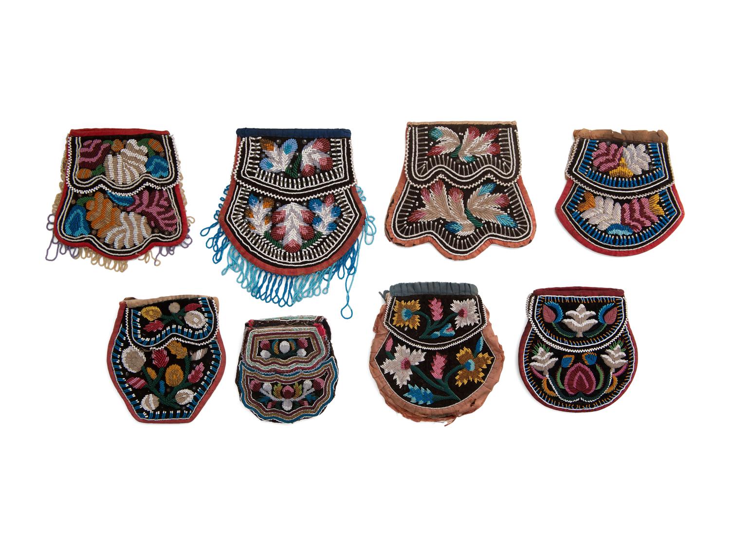 Collection of Haudenosaunee Beaded Purses