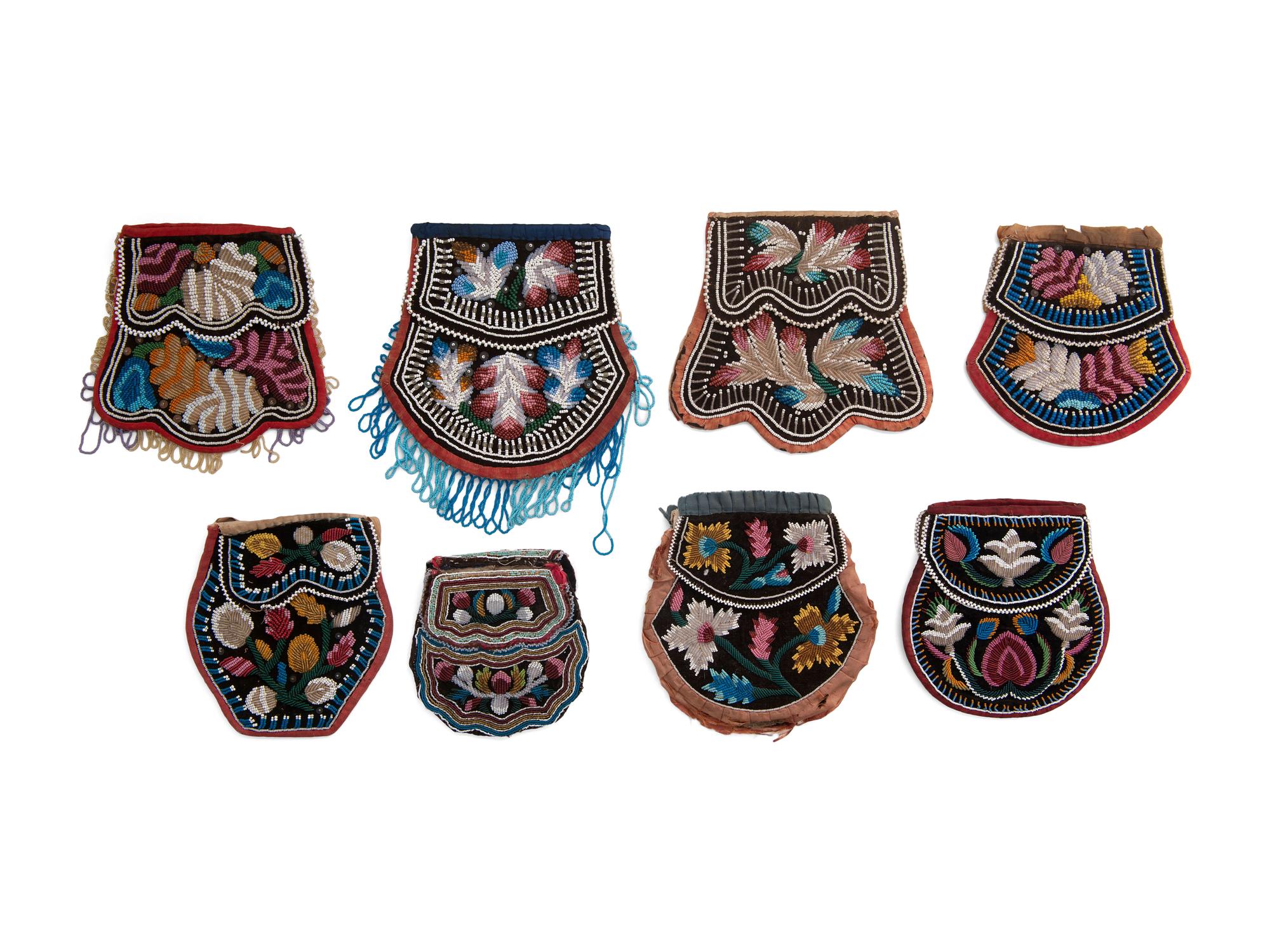 Collection of Haudenosaunee Beaded Purses