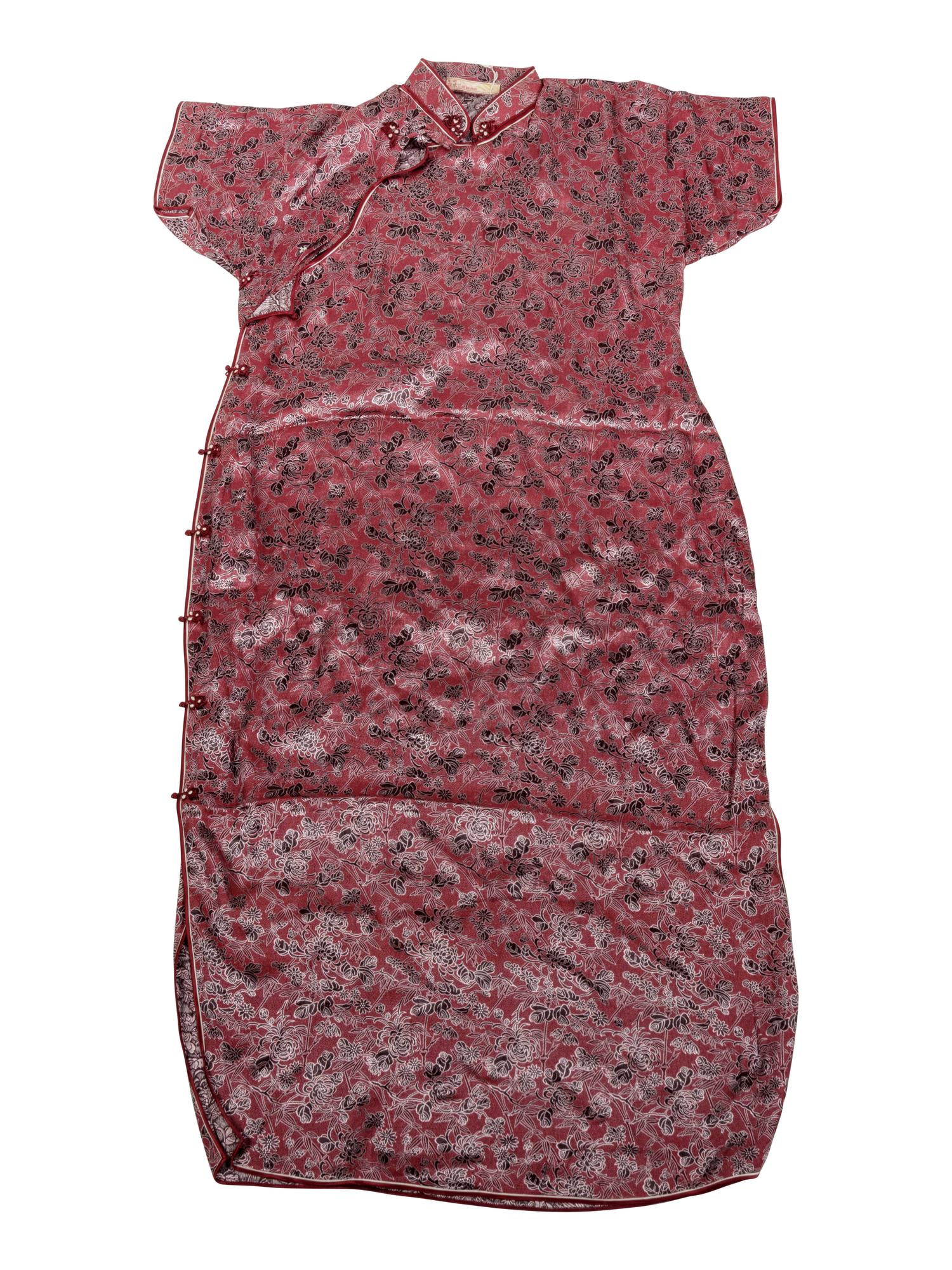 Two Chinese Silk Woven Lady's Cheongsam, Qipao