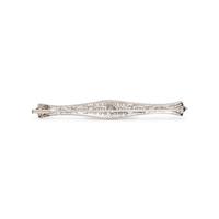 ANTIQUE, PLATINUM AND DIAMOND BROOCH