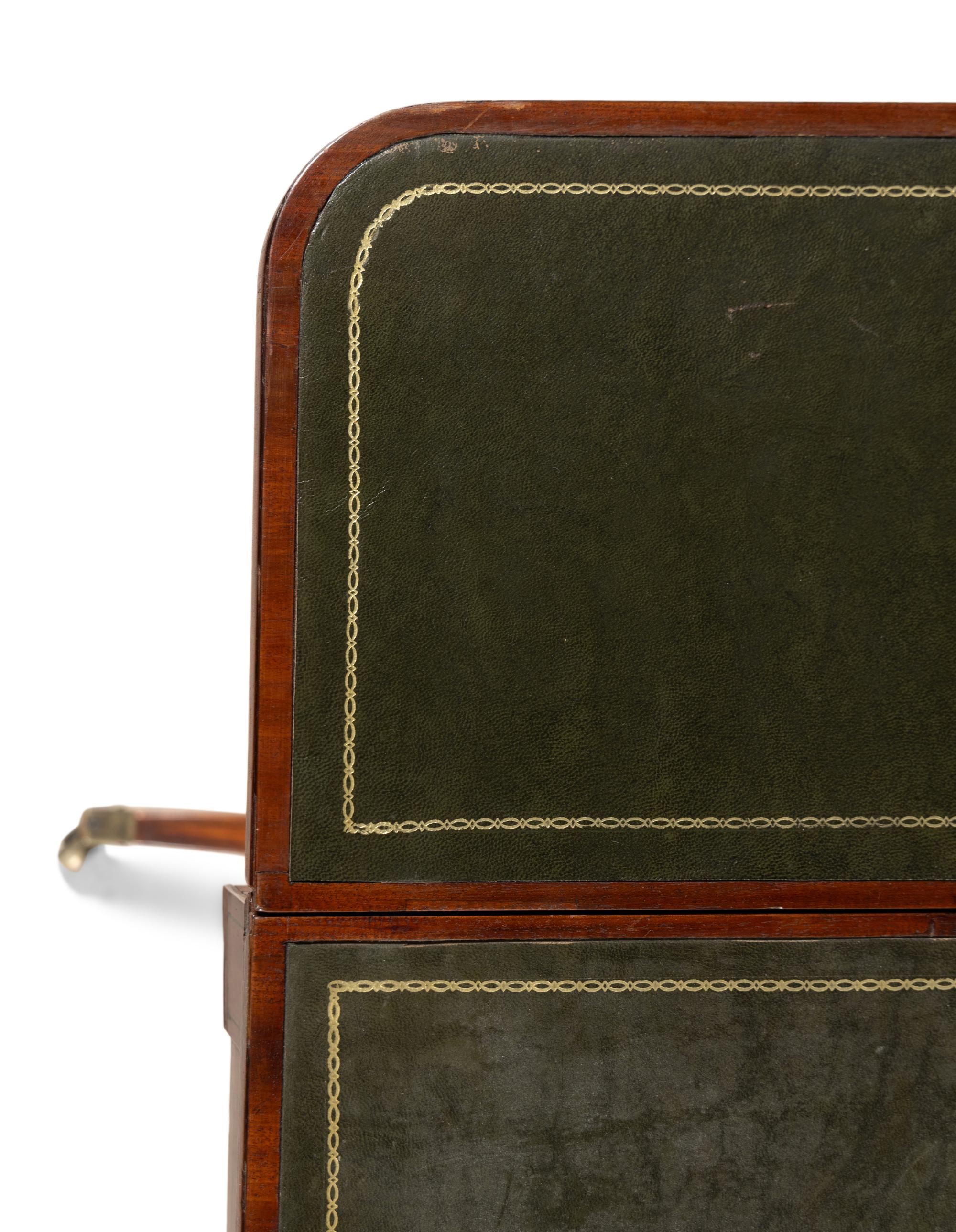 A Regency Style Mahogany Leather-Top Sofa or Writing Table