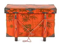 A Japanese Lacquer Lift-Top Chest