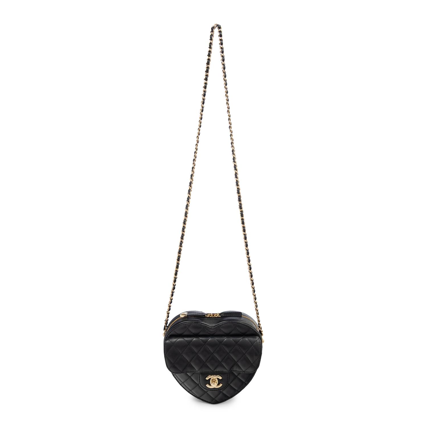 CHANEL, QUILTED LOVE HEART BAG