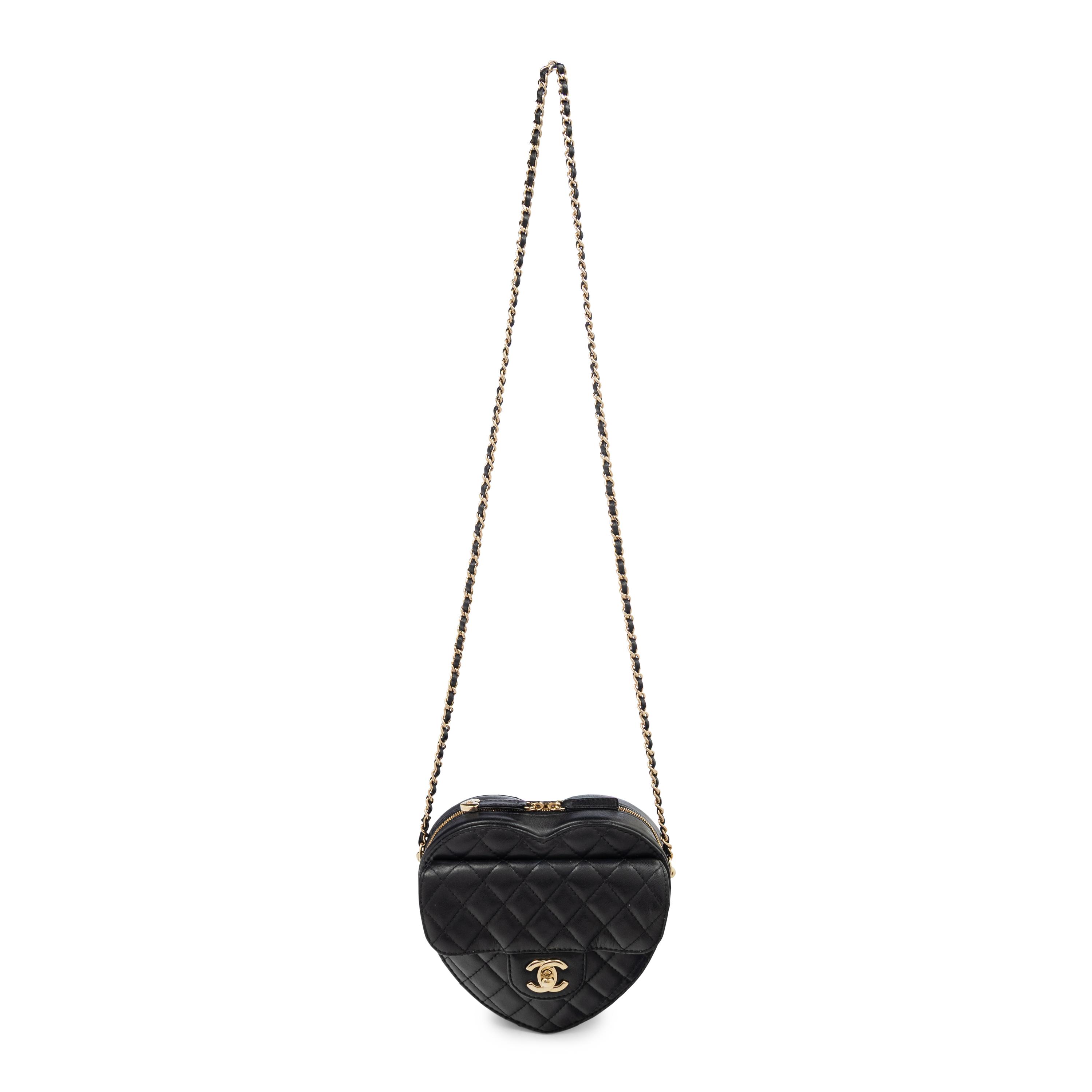 CHANEL, QUILTED LOVE HEART BAG