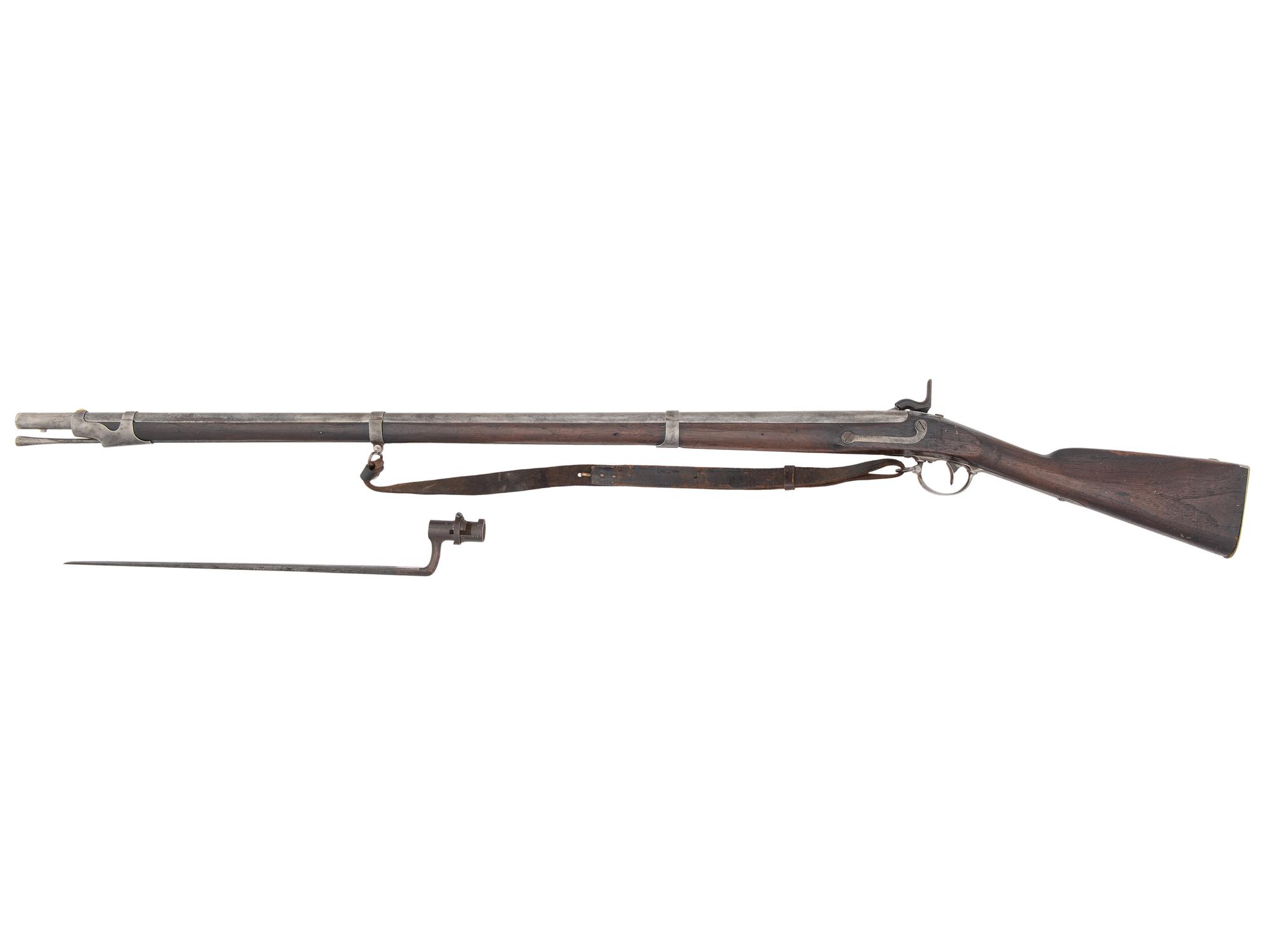 [CIVIL WAR]. US Model 1842 musket by Harpers Ferry with bayonet.