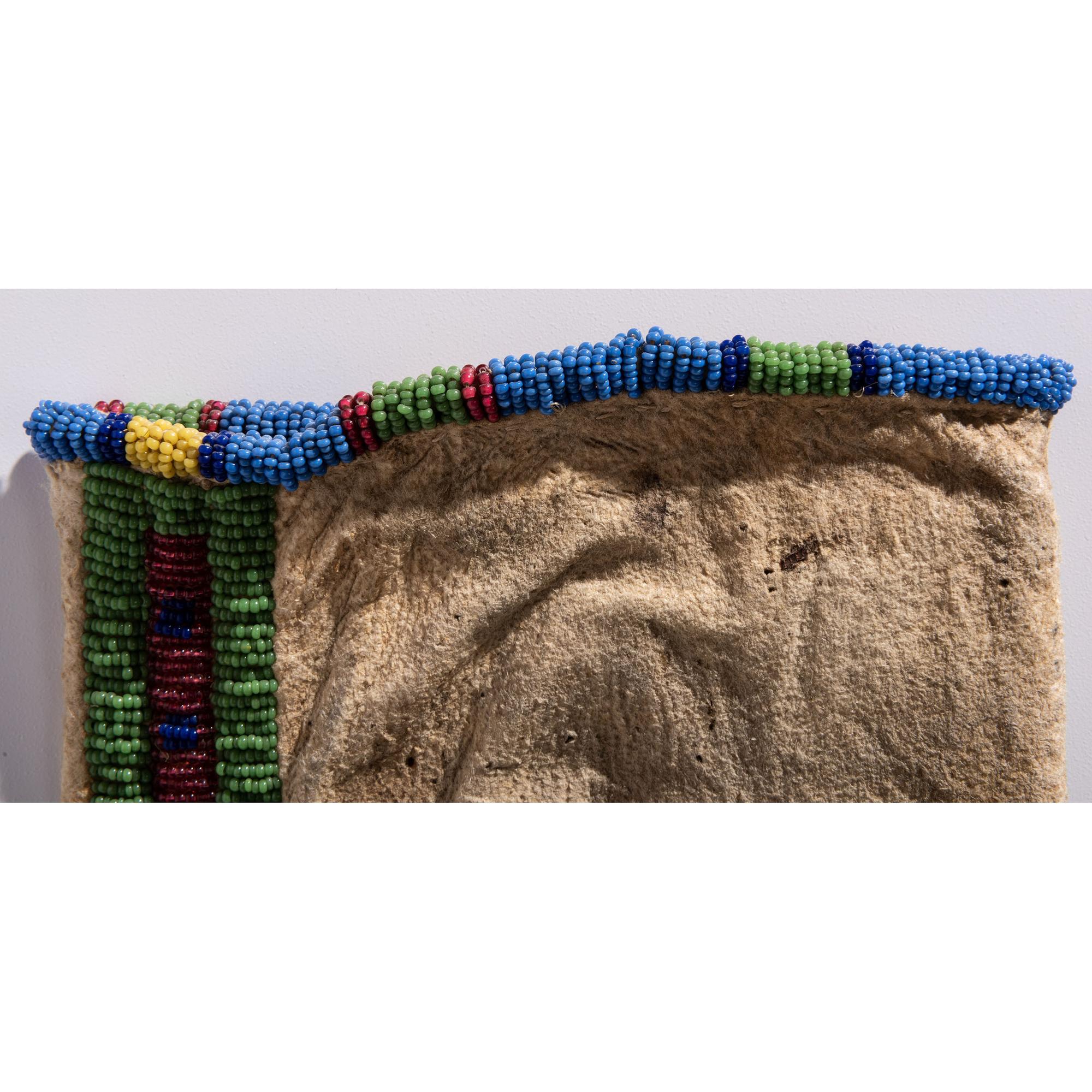 Sioux Beaded Hided Tobacco Bag