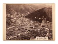 [WESTERN AMERICANA]. GRABILL, John C.H. (1849-1903), photographer. "Deadwood, Dakota" (A part of the City from Forest Hill). [South Dakota], 1888.