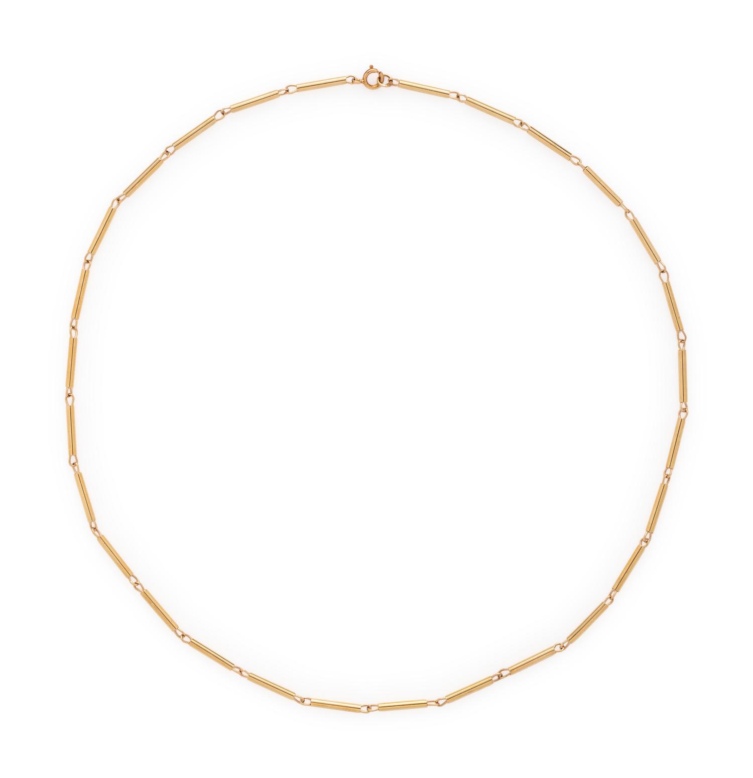 COLLECTION OF YELLOW GOLD NECKLACES