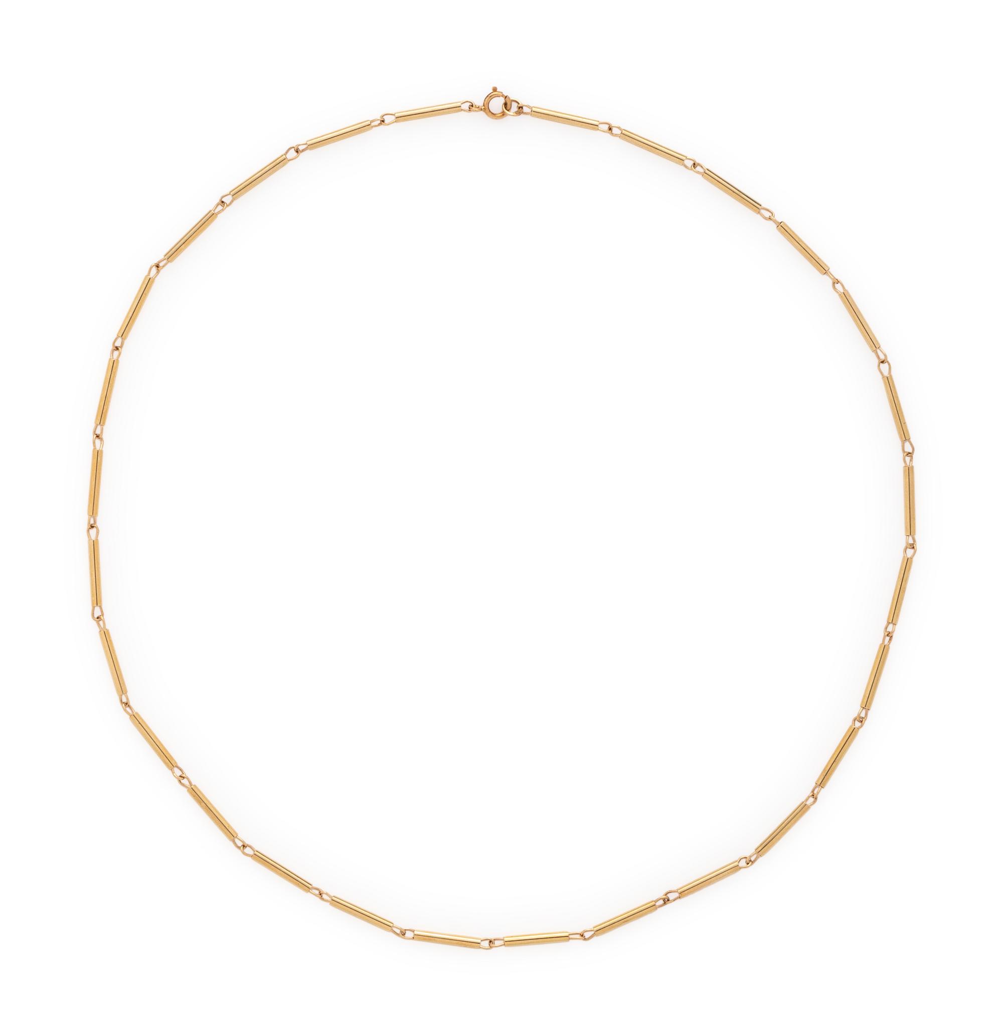 COLLECTION OF YELLOW GOLD NECKLACES
